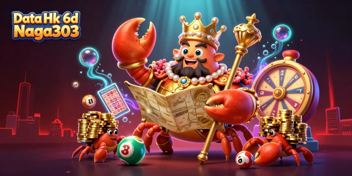 Play the exciting lottery with Data Hk 6d Naga303 in a vibrant casino scene.