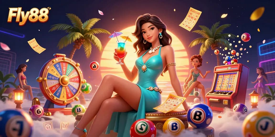 Experience thrilling gameplay at Fly88 with a vibrant array of lottery elements and casino excitement.