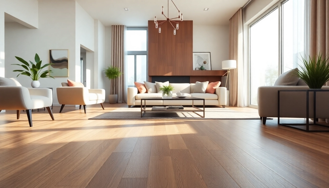 Enhance your space with flooring chicago that showcases luxury vinyl plank in a stylish living room.