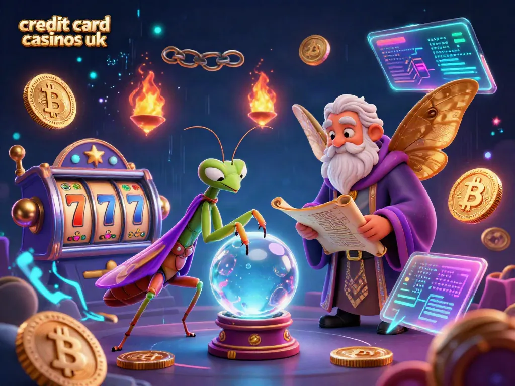 Engage with credit card casinos uk in a vibrant, detailed 3D illustration of casino concepts.
