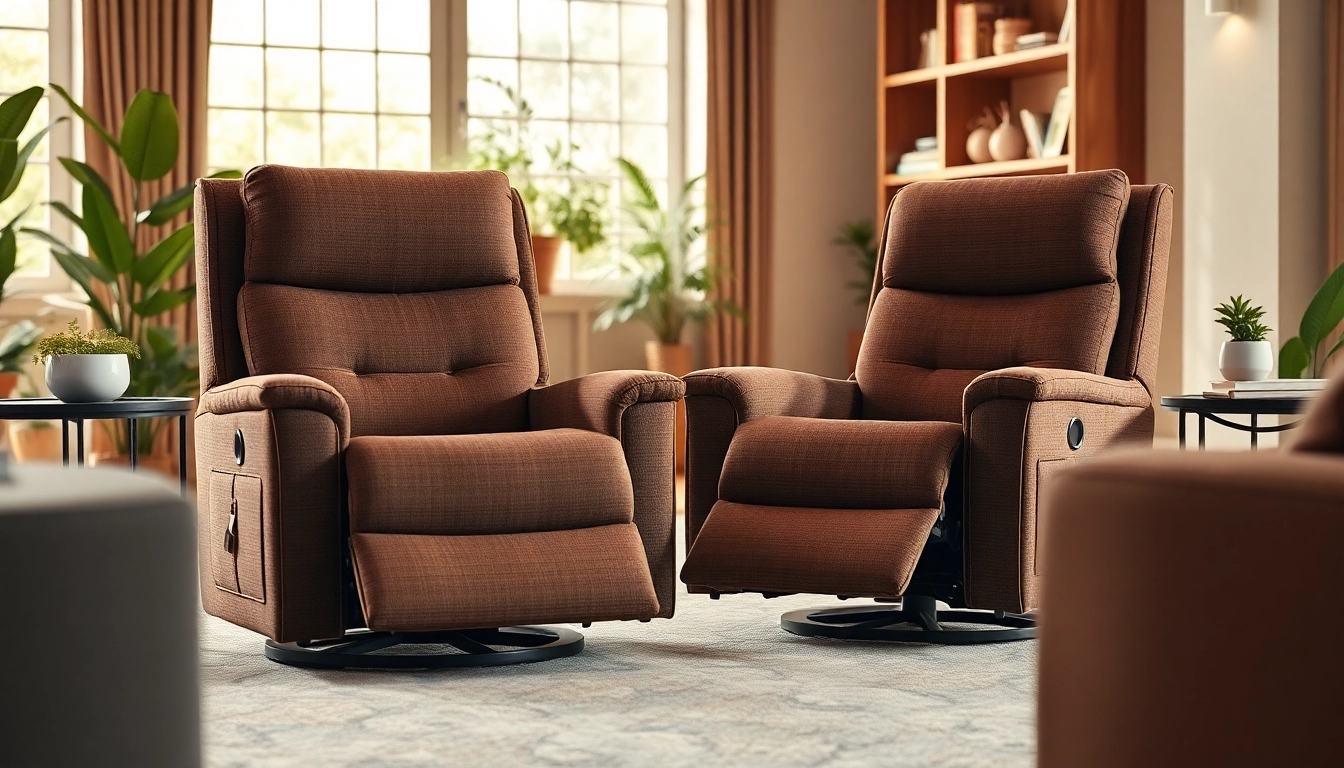 Experience comfort with lay flat recliners set in an inviting living room ambiance.