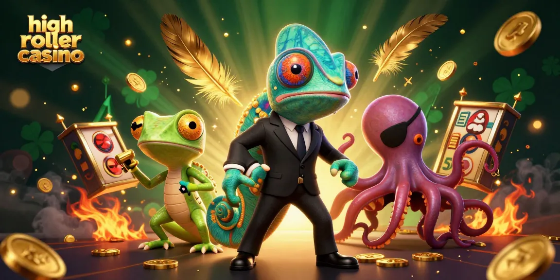 Experience high roller casino excitement with dynamic characters and gaming elements in a thrilling 3D scene.