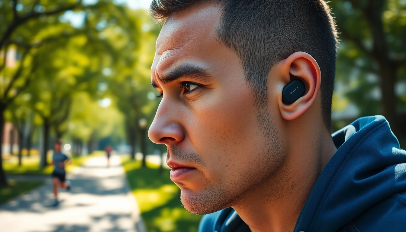 Experience comfort and performance with F1 Bone Conduction Headphones during outdoor workouts.