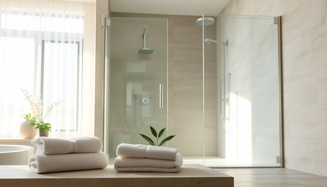 Enhance your space with elegant showers au highlighted in a modern bathroom setting.