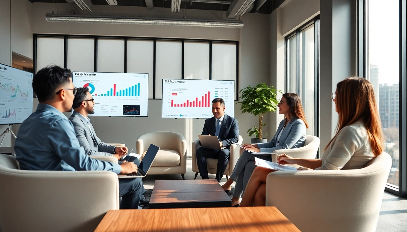 Illustration of a Bid-No-Bid Analysis in a modern workspace with a data-focused environment.