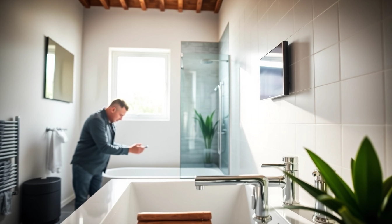 Sonni sanitär GmbH zeigt die moderne Installation von hochwertigen Sanitäranlagen.