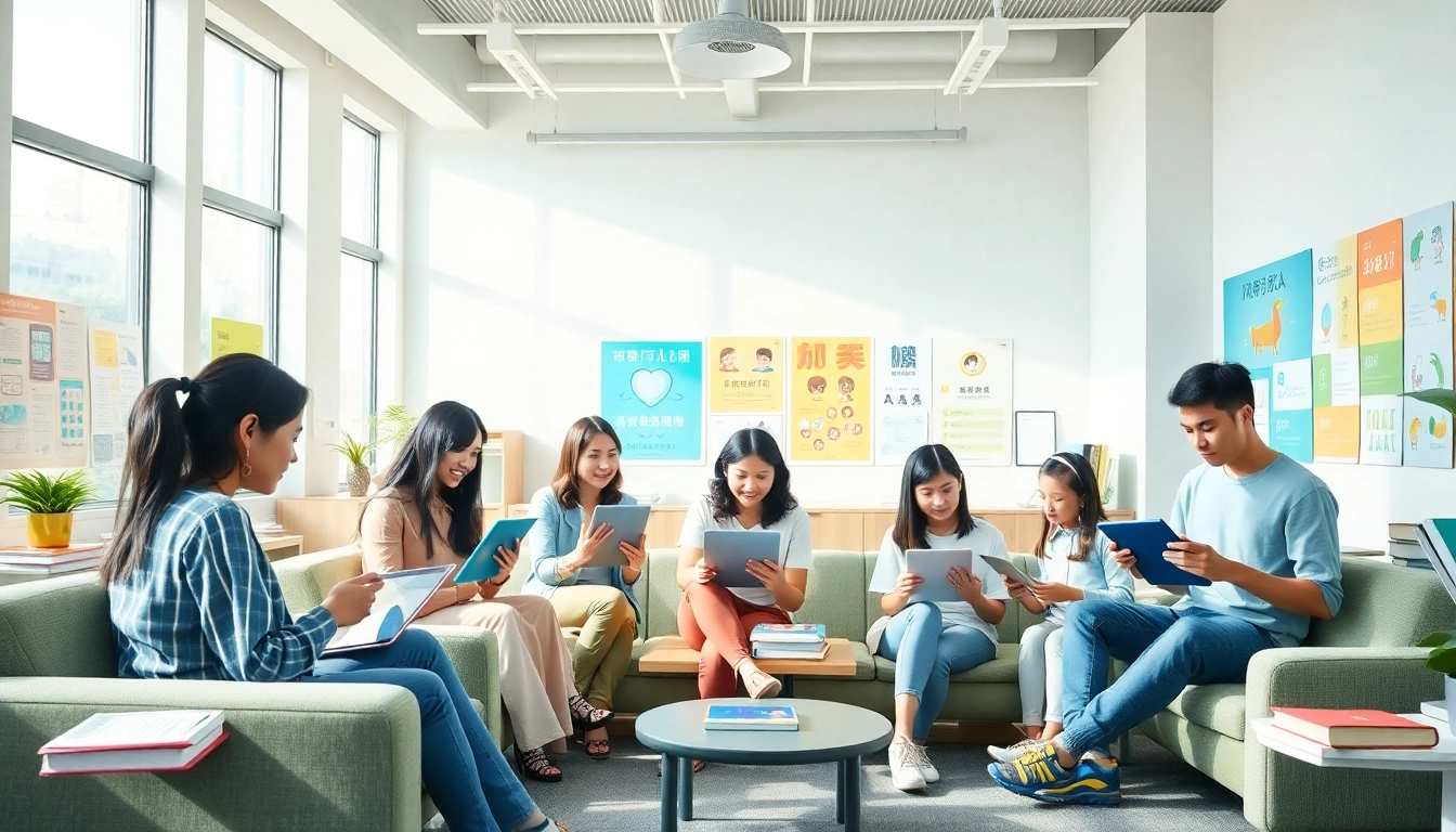 Dynamic learning environment showcasing 有道 platform for language education