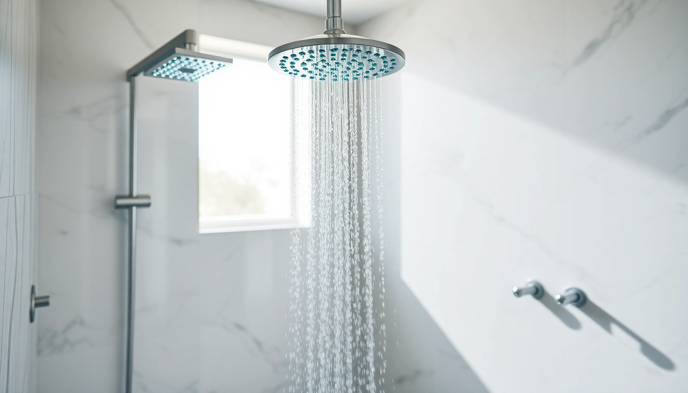 Discover a modern bathroom with a shower from sunny shower usa inc, featuring elegant design details.